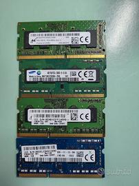 Sodimm DDR3 16gb (4x4gb) ram per laptop