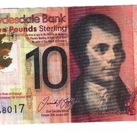 banconota scozzese Clydesdale Bank 10£