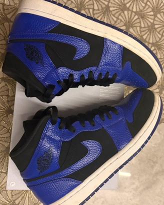 Nike Air Jordan 1 Mid Black Dark Concorde