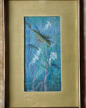 Quadro arte sarda fratelli Melis bosa Sardegna