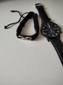 Orologio GENEVA uomo con bracciale in omaggio 