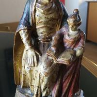 Scultura Sant'Anna con Madonna bambina del '700