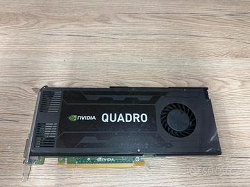 scheda video NVIDIA Quadro K4000 3GB
GDDR5 usata