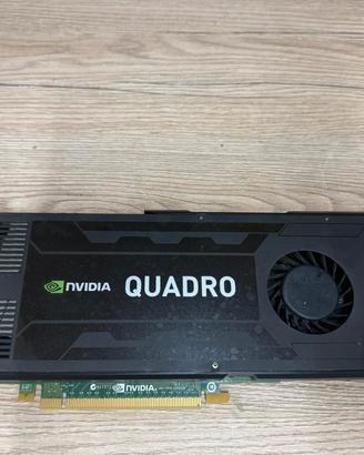 scheda video NVIDIA Quadro K4000 3GB
GDDR5 usata