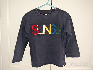 Sun68 bambino maglia a manica lunga blu 2 anni