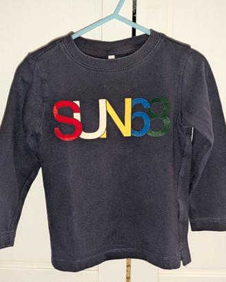 Sun68 bambino maglia a manica lunga blu 2 anni
