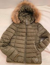 Piumino corto verde oliva S