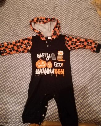 Costume vestito abito completo cappuccio neonato