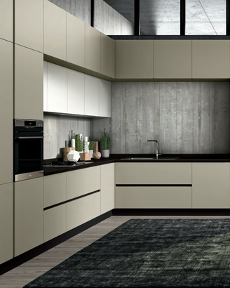 CUCINA ANGOLARE A TUTTA ALTEZZA +ELETTRODOMESTICI