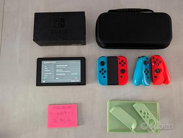 NINTENDO SWITCH ROSSO / BLU NEON