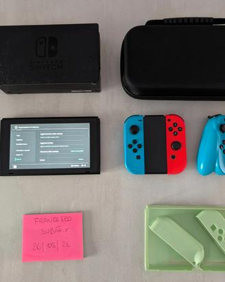 NINTENDO SWITCH ROSSO / BLU NEON