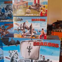 playmobil dragons  nave catapulta e balestra