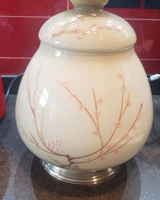 SPLENDIDO VASO CON BASE IN ARGENTO