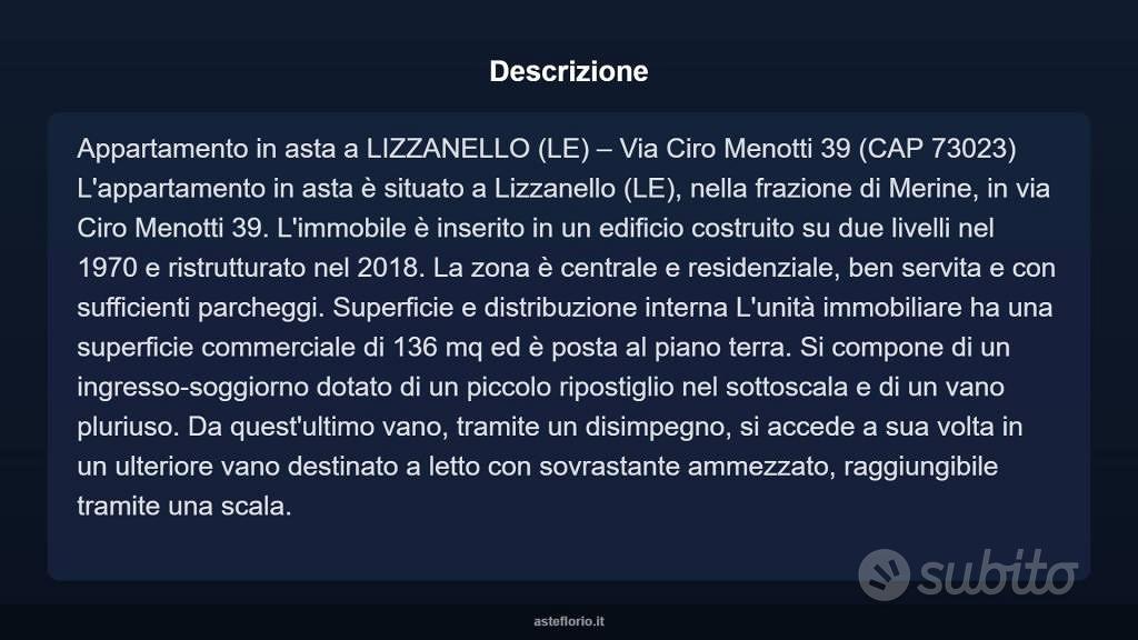 Appartamento – Lizzanello, Merine - Vista 4