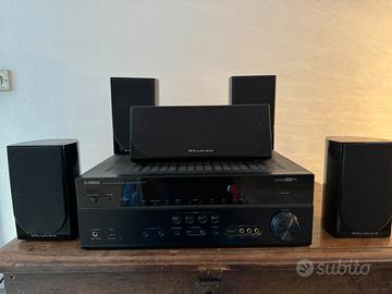 Dolby 5.1 yamaha rx-v671 e casse Wharfedale