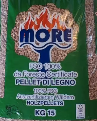 Pellet puro faggio A1 EN PLUS disponibile 