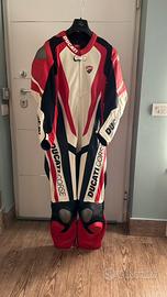 Tuta  in pelle canguro intera Ducati corse tg 52