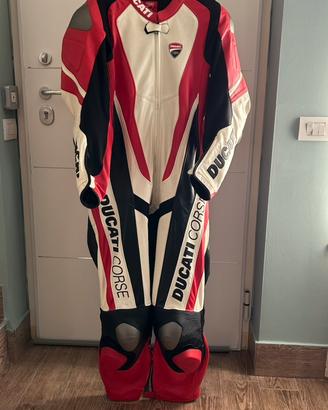 Tuta  in pelle canguro intera Ducati corse tg 52