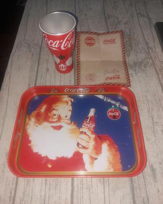 Kit 3 pz. Memorabilia Vintage Coca-Cola Natale