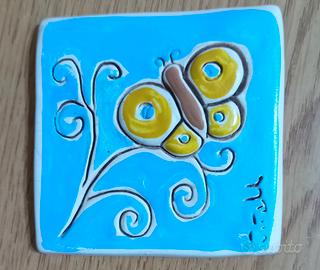 Mattonella con farfalla