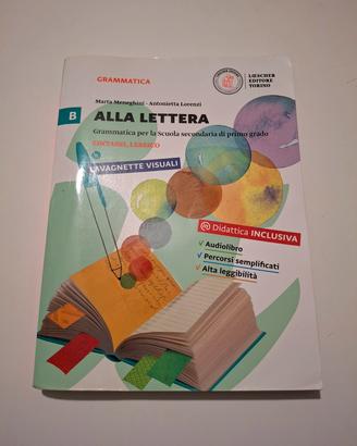 Libro grammatica italiana "Alla lettera" B + C