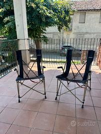 Coppia di sedie da campeggio