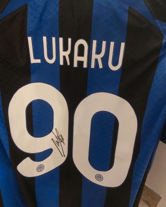 Maglia originale autografata da Romelu Lukaku