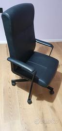 Poltrona ufficio nera Ikea