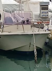 barca 5.50 tonnetto con motore 70 cv johnson 