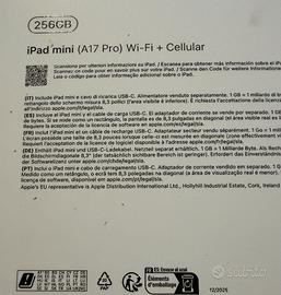 iPad mini (A17 Pro) Wi-Fi + Cellular 256GB