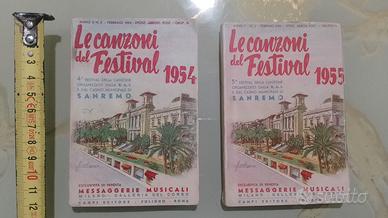 2 x LE CANZONI DEL FESTIVAL 1954 e 1955