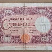 CINQUECENTO 500 LIRE BARBETTI GRANDE C 22/07/1946