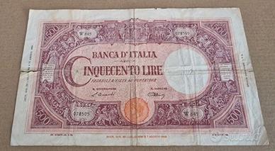 CINQUECENTO 500 LIRE BARBETTI GRANDE C 22/07/1946