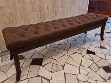 Panca 150 cm CLP Ramses tessuto marrone