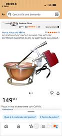 Paiolo on rame per polenta automatico