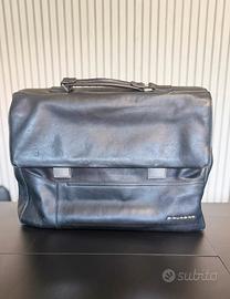 Piquadro cartella business in vera pelle nera