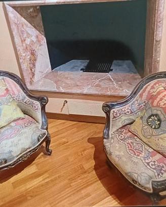 Una coppia di poltrone antiche Napoleone 2