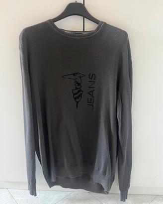 Maglione Trussardi uomo grigio antracite