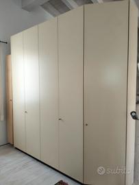 armadio estel laccato colore champagne