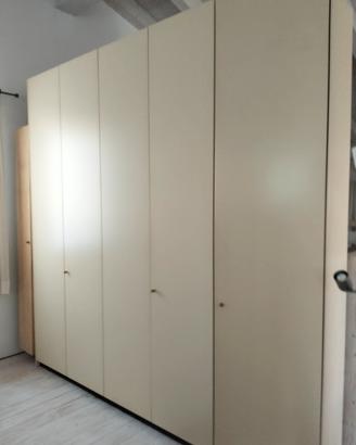 armadio estel laccato colore champagne