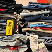 stock abbigliamento jeans zampa 50 pezzi firmati