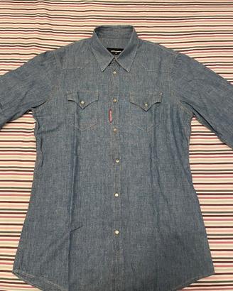 CAMICIA DSQUARED2 IN JEANS SKINNY CHIARA NUOVA 48