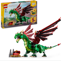 LEGO Creator 3 in 1 Drago Medievale Giocattolo - S