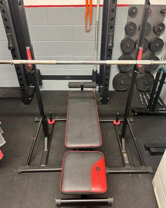 Rack, panca e bilanciere