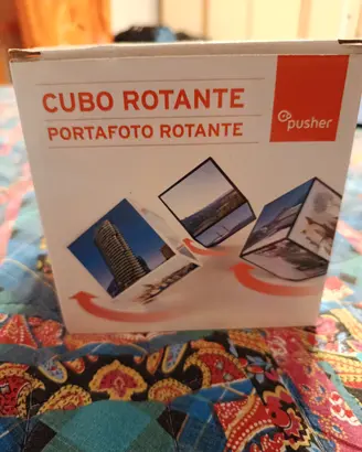 Portafoto cubo rotante NUOVO 