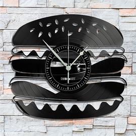 Orologio da Parete su Disco in Vinile da 33 Giri