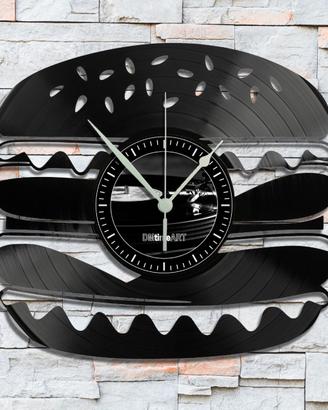 Orologio da Parete su Disco in Vinile da 33 Giri