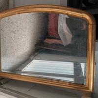 Specchiera 110 cm cornice color oro specchio bagno