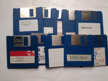 10 Dischetti 3,5 floppy disk 720mb usati vintage