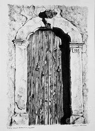 "Porta Canonica Coscogno" matita su carta